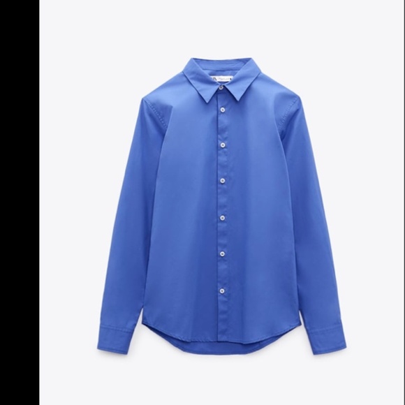 💙SLIM POPLIN SHIRT - Picture 5 of 6